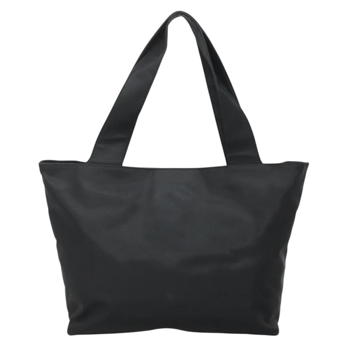Salvatore Ferragamo Gancini Tote Nylon, BLACK, NYLON, Tote bag