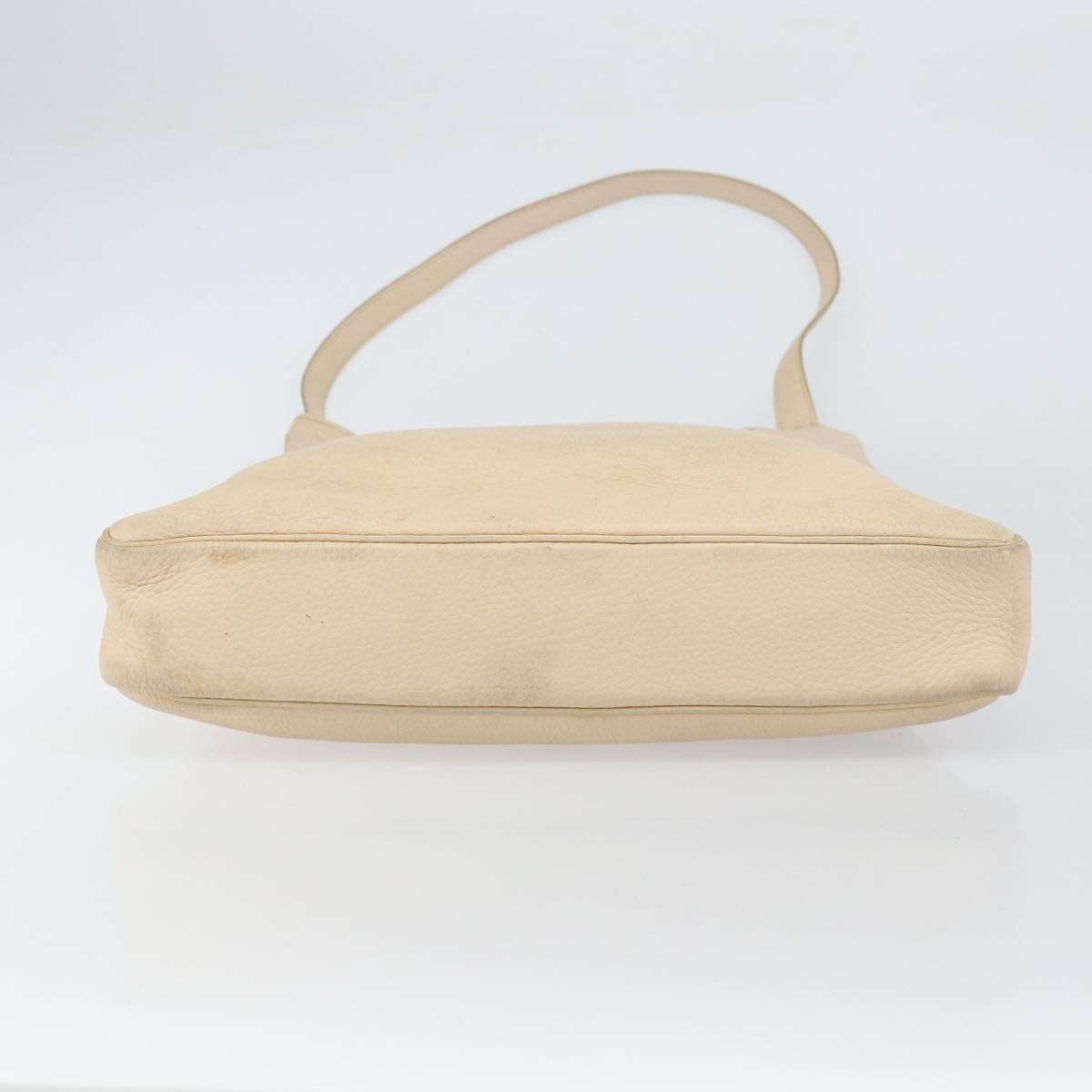 Hermes Massai Bag Leather, BEIGE, LEATHER, Shoulder bag