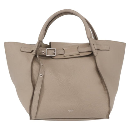 Celine Big Bag Grained Calfskin, BEIGE, LEATHER, Handbag