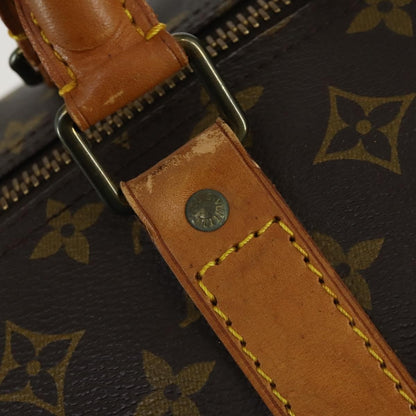 Louis Vuitton Keepall Bag Monogram Canvas, BROWN, CANVAS, Travel bag