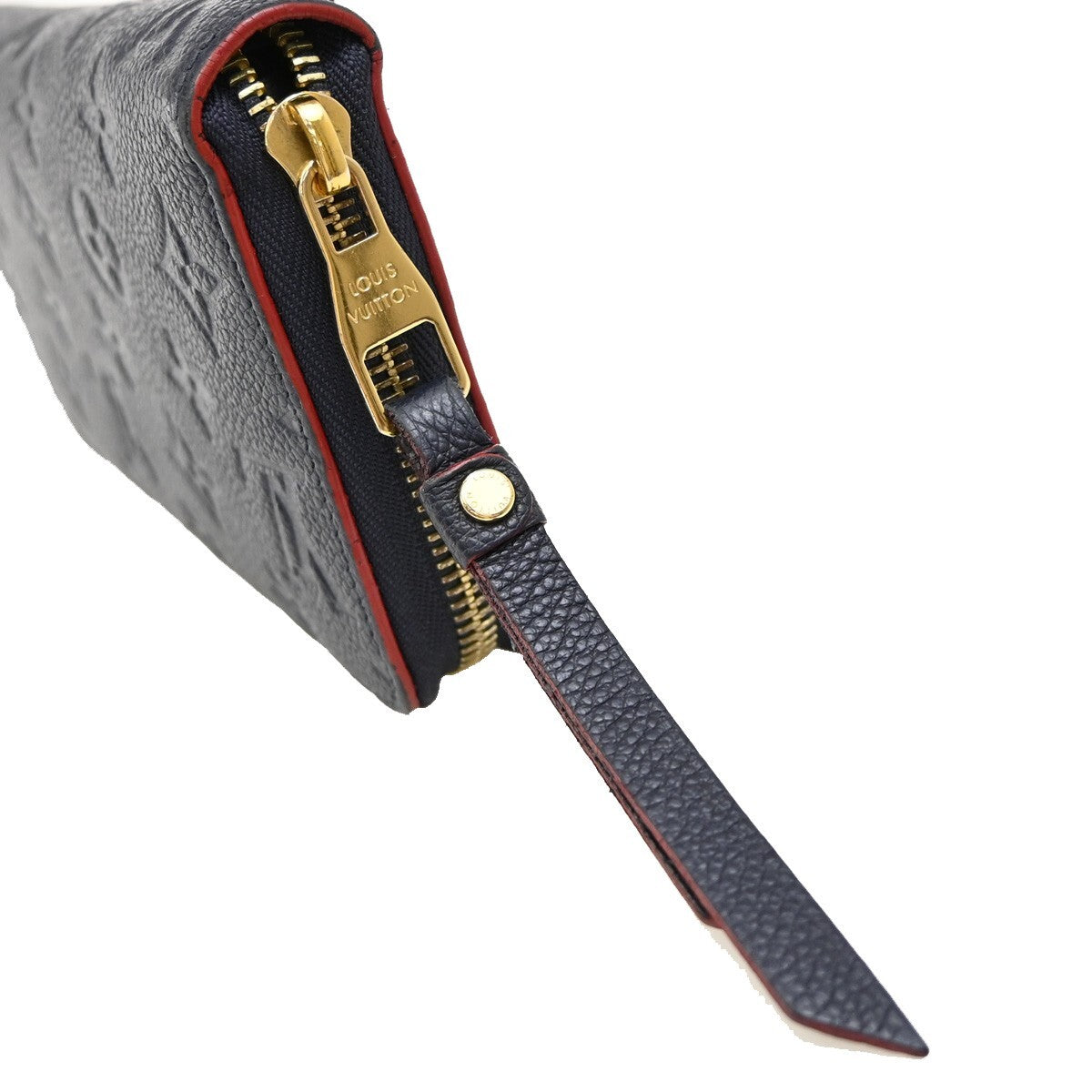 Louis Vuitton Zippy Wallet NM Leather Empreinte, NAVY, LEATHER, Wallets