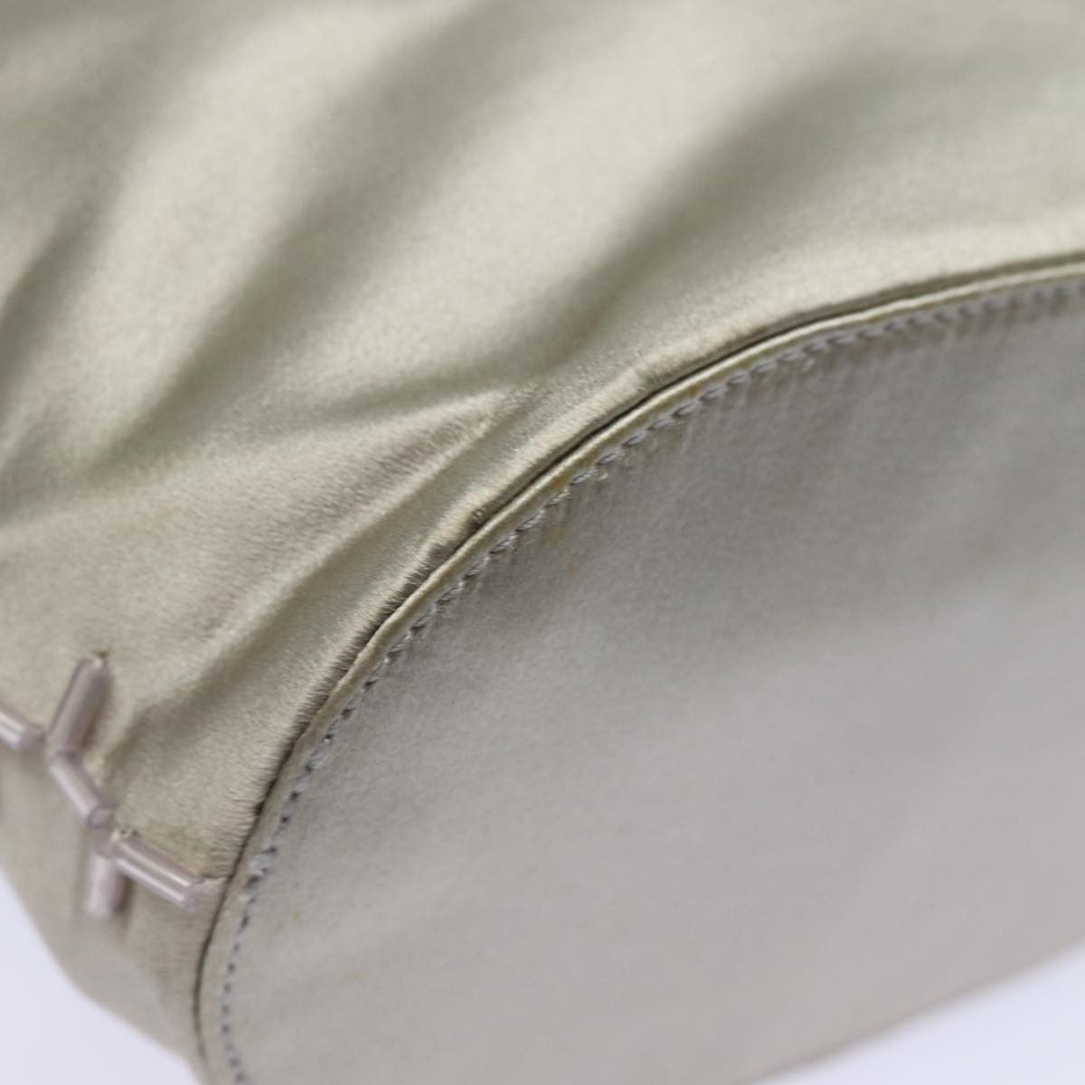 Prada Vintage Handbag Tessuto, SILVER, NYLON, Handbag