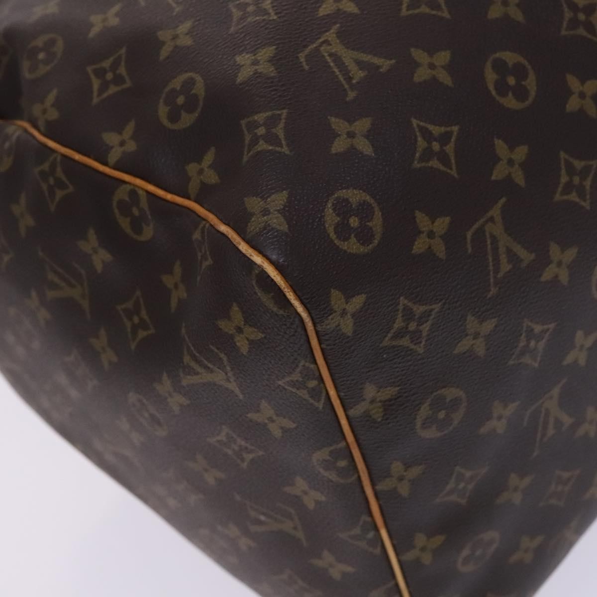 Louis Vuitton Keepall Bag Monogram Canvas, BROWN, CANVAS, Travel bag