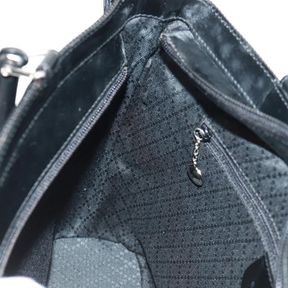 Gucci Vintage Bamboo Handle Bag Nylon, BLACK, NYLON, Handbag