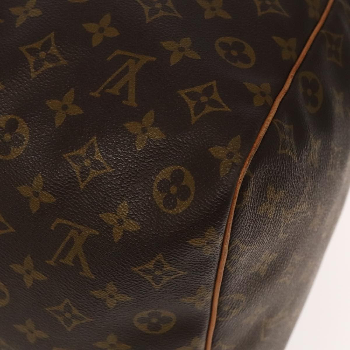 Louis Vuitton Keepall Bag Monogram Canvas, BROWN, CANVAS, Travel bag