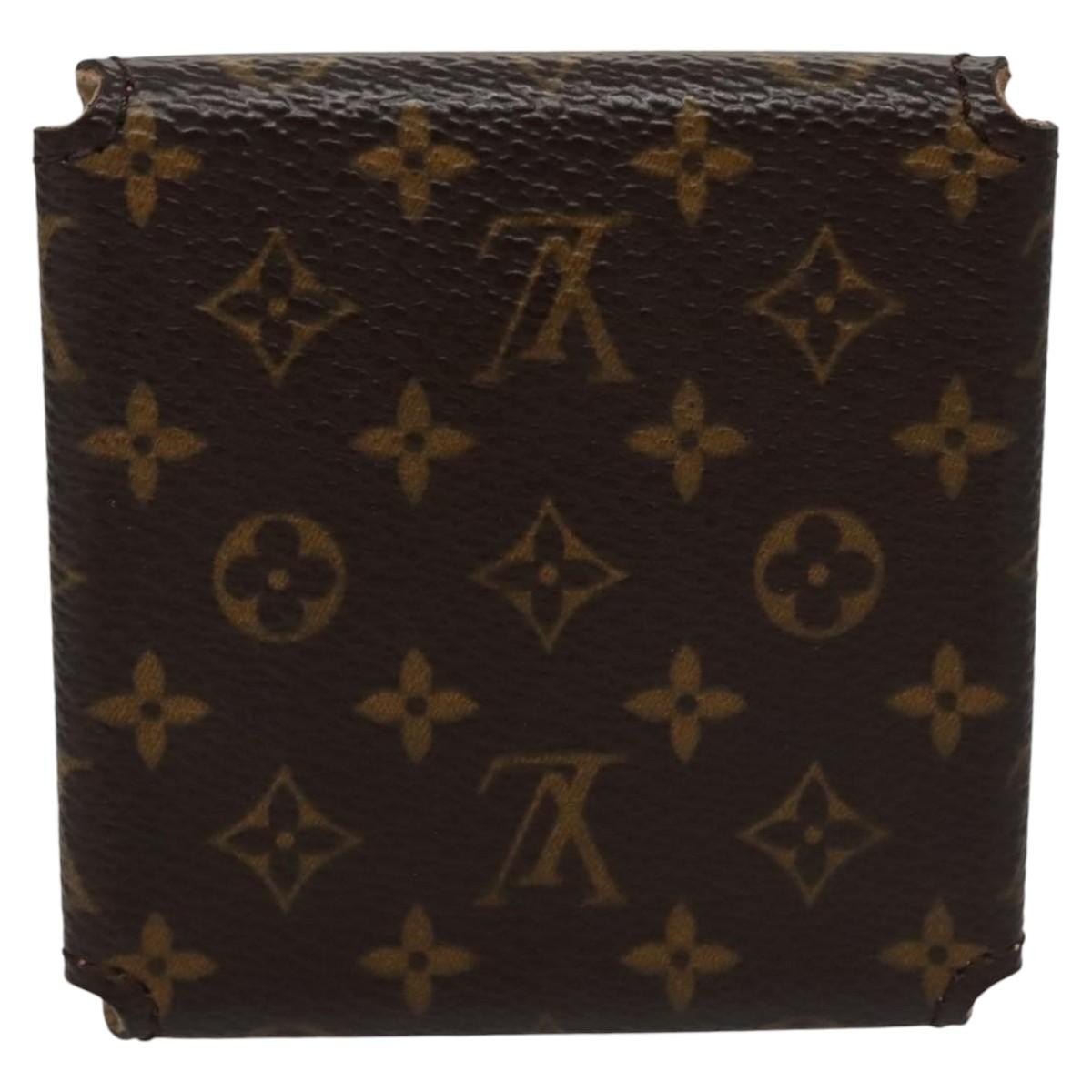 Louis Vuitton CASE JEWELRY BOX Canvas, BROWN, CANVAS, Wallets