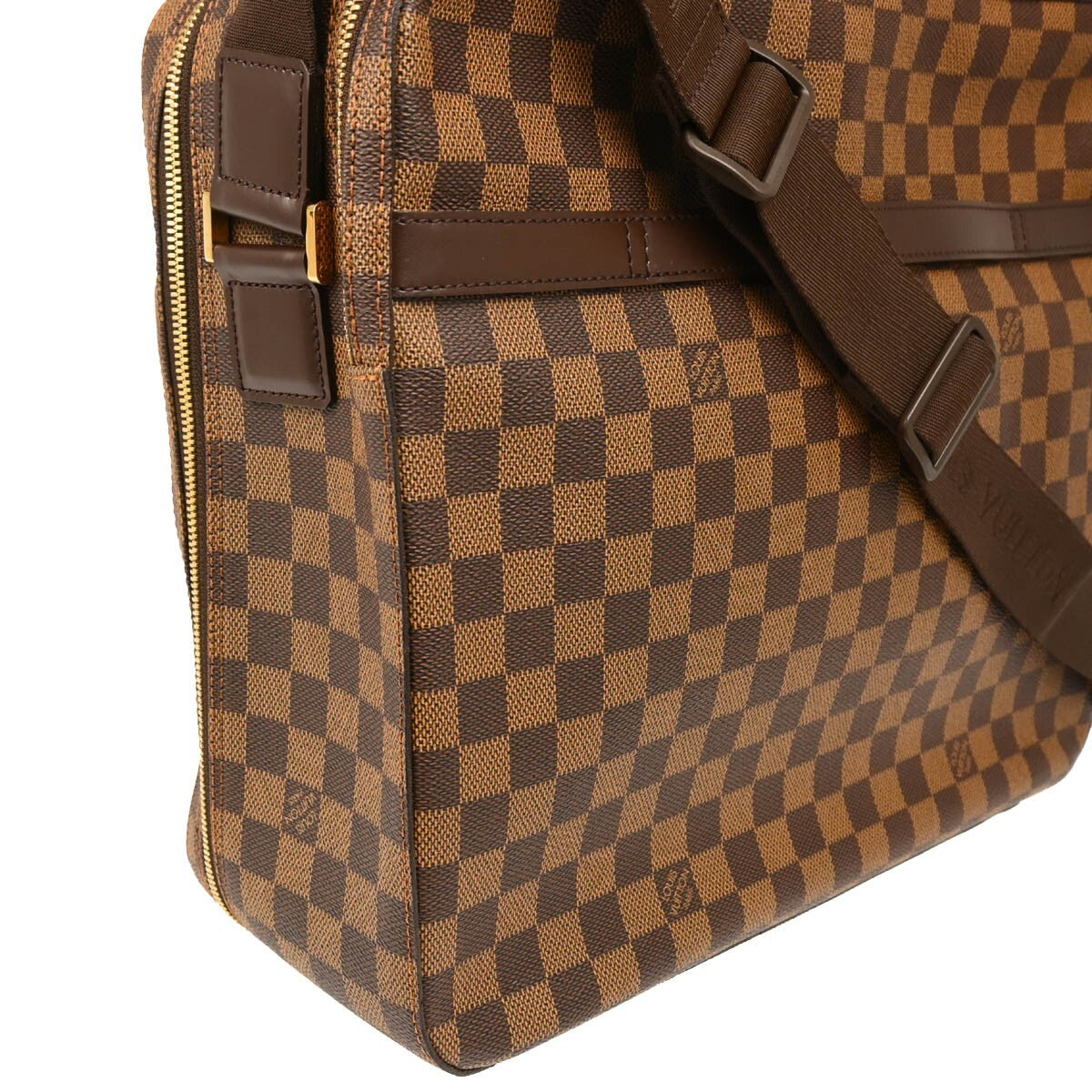 Louis Vuitton Dorsoduro Messenger Bag Damier, BROWN, CANVAS, Shoulder bag
