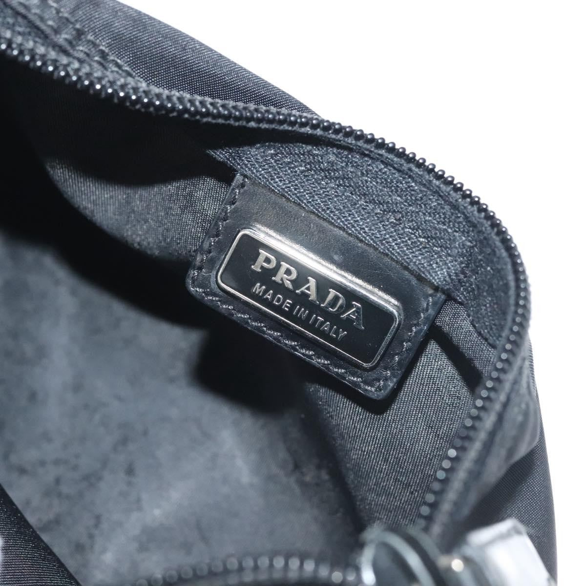 Prada Zip Pouch Tessuto, BLACK, NYLON, Clutche & pouche