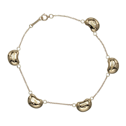 Tiffany & Co. Bean Bracelet BEAN 5 MOTIFS K18 Yellow Gold, GOLD, YELLOW_GOLD, Bracelet