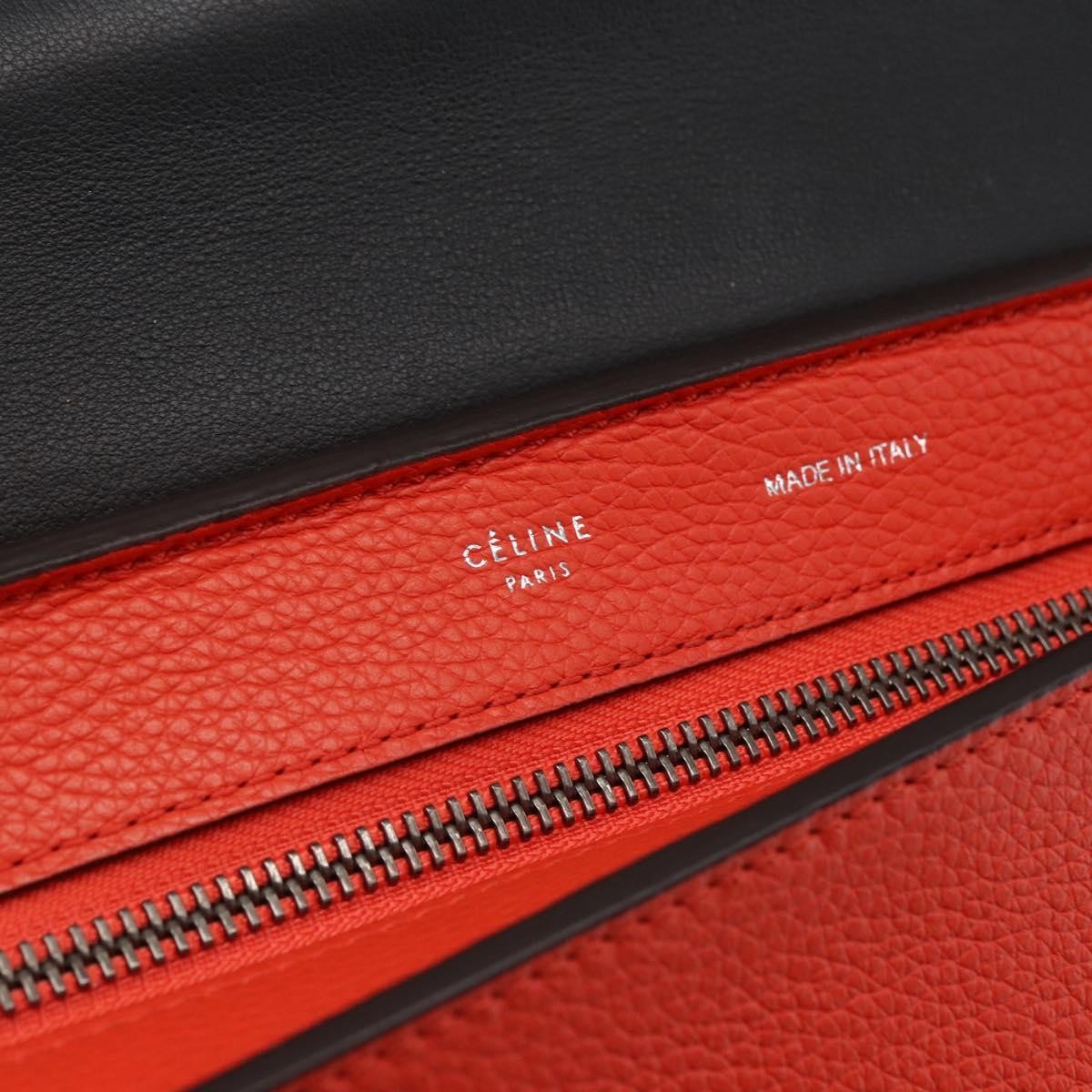 Celine Trapeze Bag Leather, RED, LEATHER, Handbag