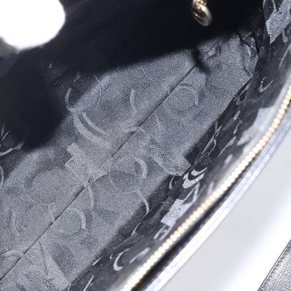 Salvatore Ferragamo Gancini Shoulder Bag Leather, BLACK, LEATHER, Shoulder bag