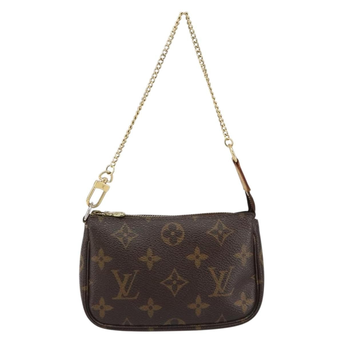 Louis Vuitton Pochette Accessoires Monogram Canvas, BROWN, CANVAS, Clutche & pouche