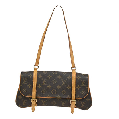 Louis Vuitton Marelle Shoulder Bag Monogram Canvas, BROWN, CANVAS, Shoulder bag