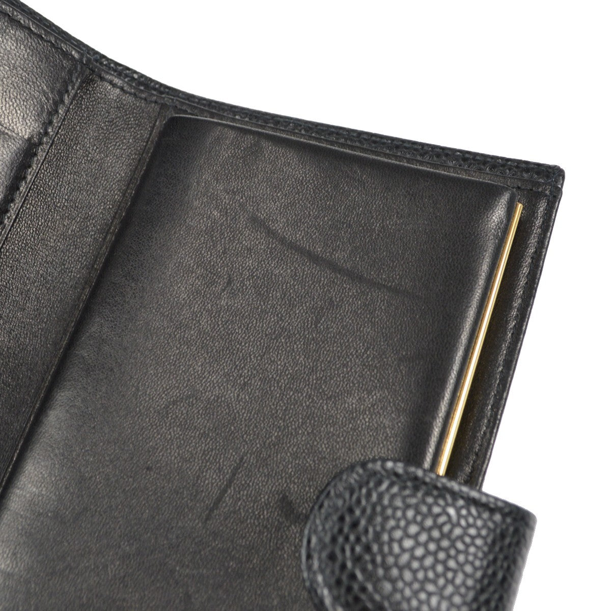 Chanel Timeless CC French Wallet Caviar, BLACK, LEATHER, Wallets