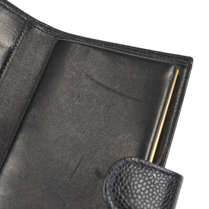 Chanel Timeless CC French Wallet Caviar, BLACK, LEATHER, Wallets
