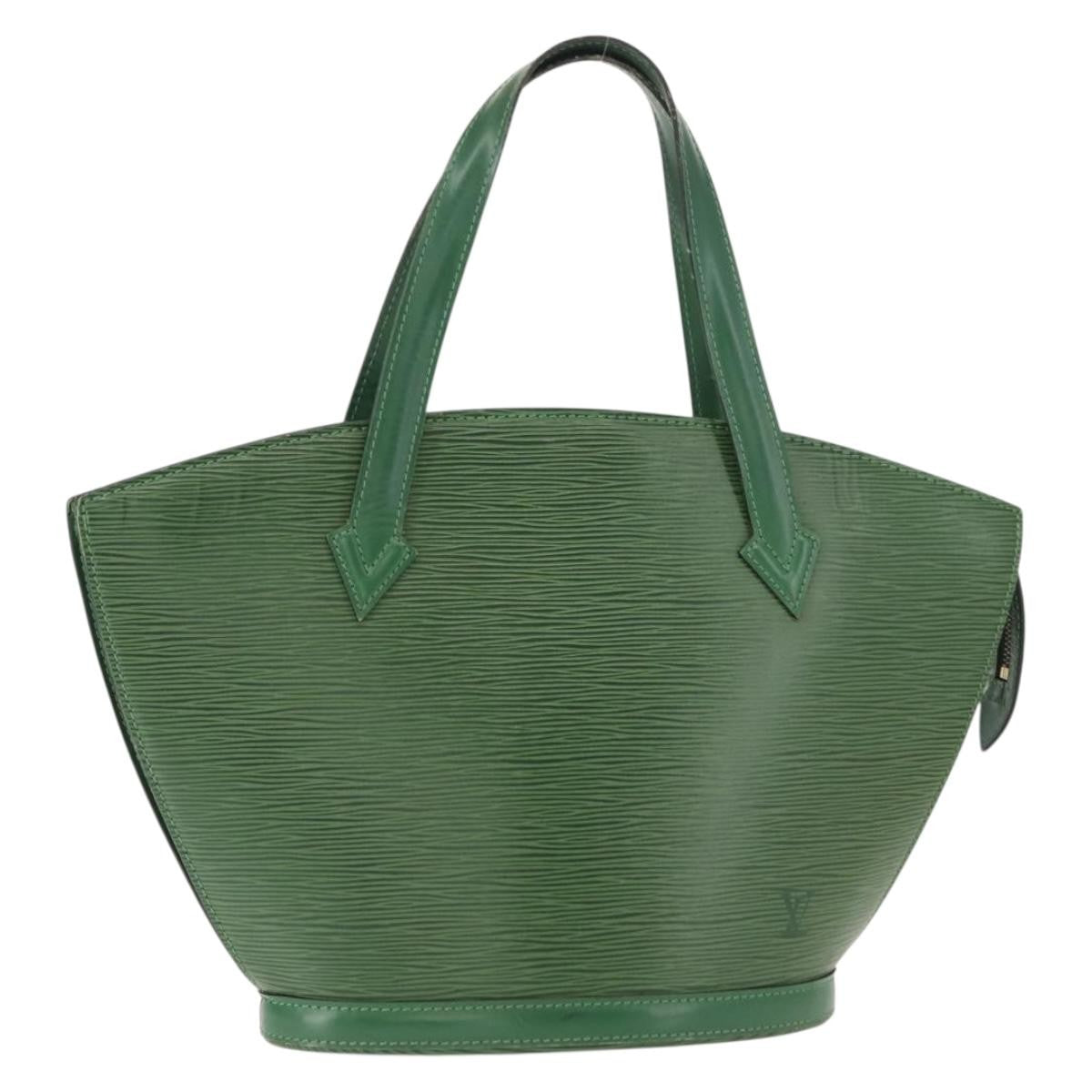 Louis Vuitton Saint Jacques Handbag Epi Leather, GREEN, LEATHER, Tote bag