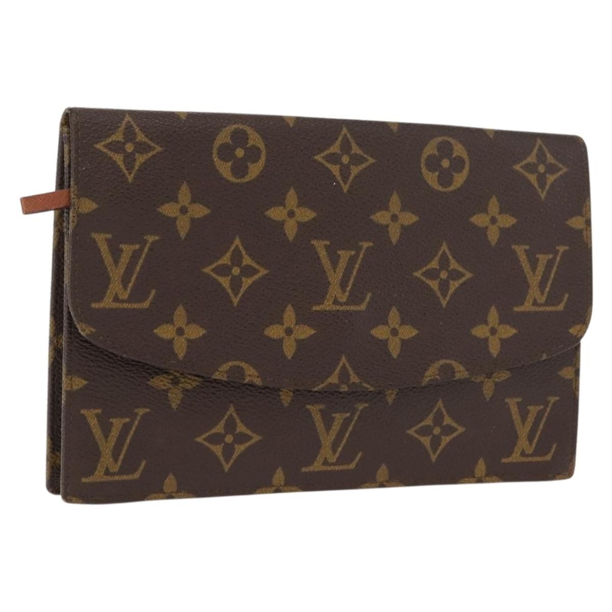 Louis Vuitton Pochette Rabat Monogram Canvas, BROWN, CANVAS, Clutche & pouche