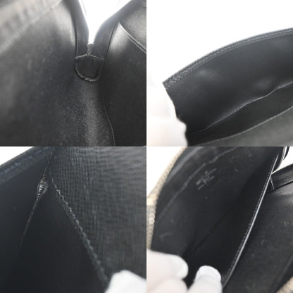 Louis Vuitton Baikal Handbag Taiga Leather, BLACK, LEATHER, Clutche & pouche