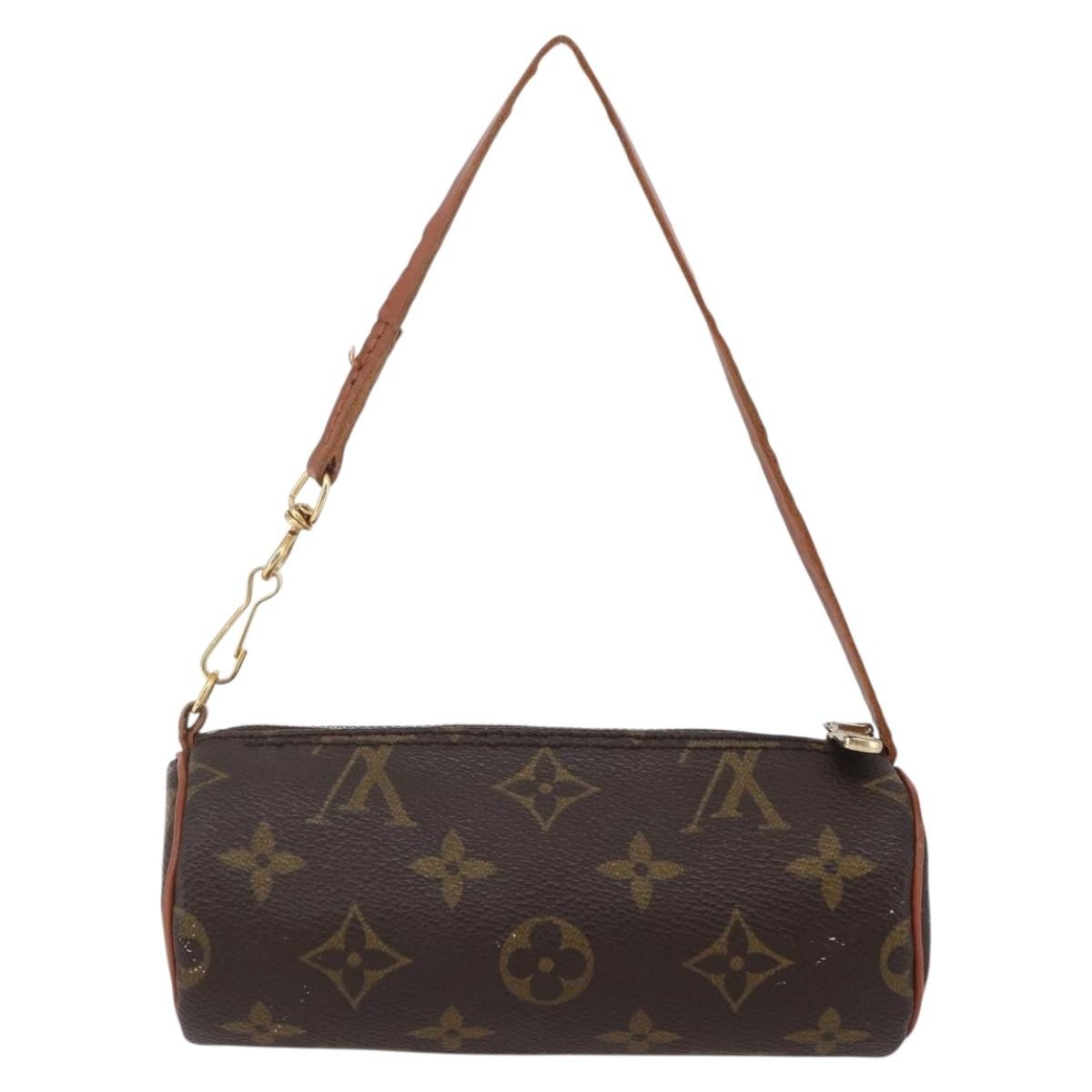 Louis Vuitton Papillon Pochette Monogram Canvas, BROWN, CANVAS, Clutche & pouche