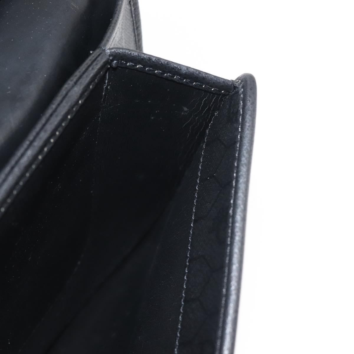 Christian Dior Vintage Full Flap Bag Leather, BLACK, LEATHER, Shoulder bag