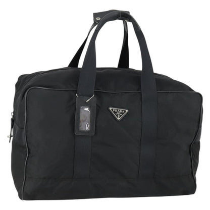 Prada Weekend Duffle Bag Tessuto, BLACK, NYLON, Travel bag