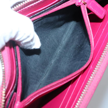 Saint Laurent Zipped Bifold Wallet Leather, PINK, LEATHER, Wallets