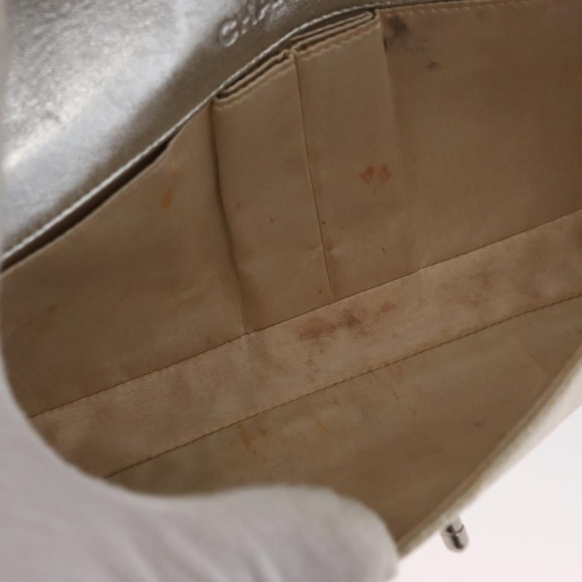 Chanel Travel Line Flap Bag Canvas, SILVER, CANVAS, Shoulder bag