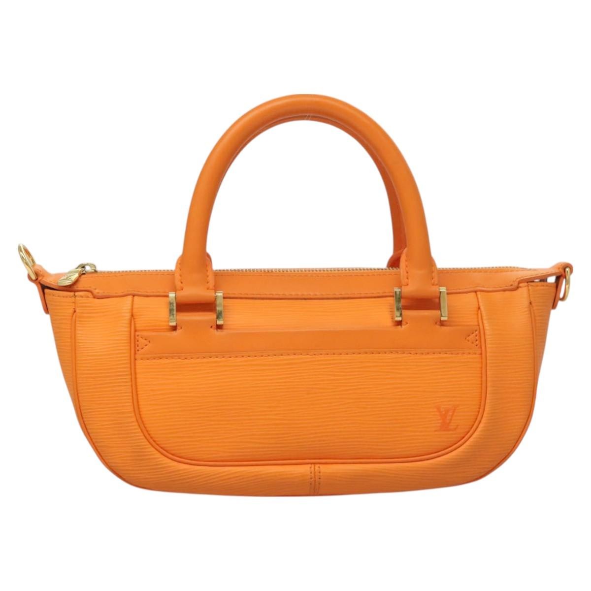 Louis Vuitton Danura Handbag Epi, ORANGE, LEATHER, Handbag