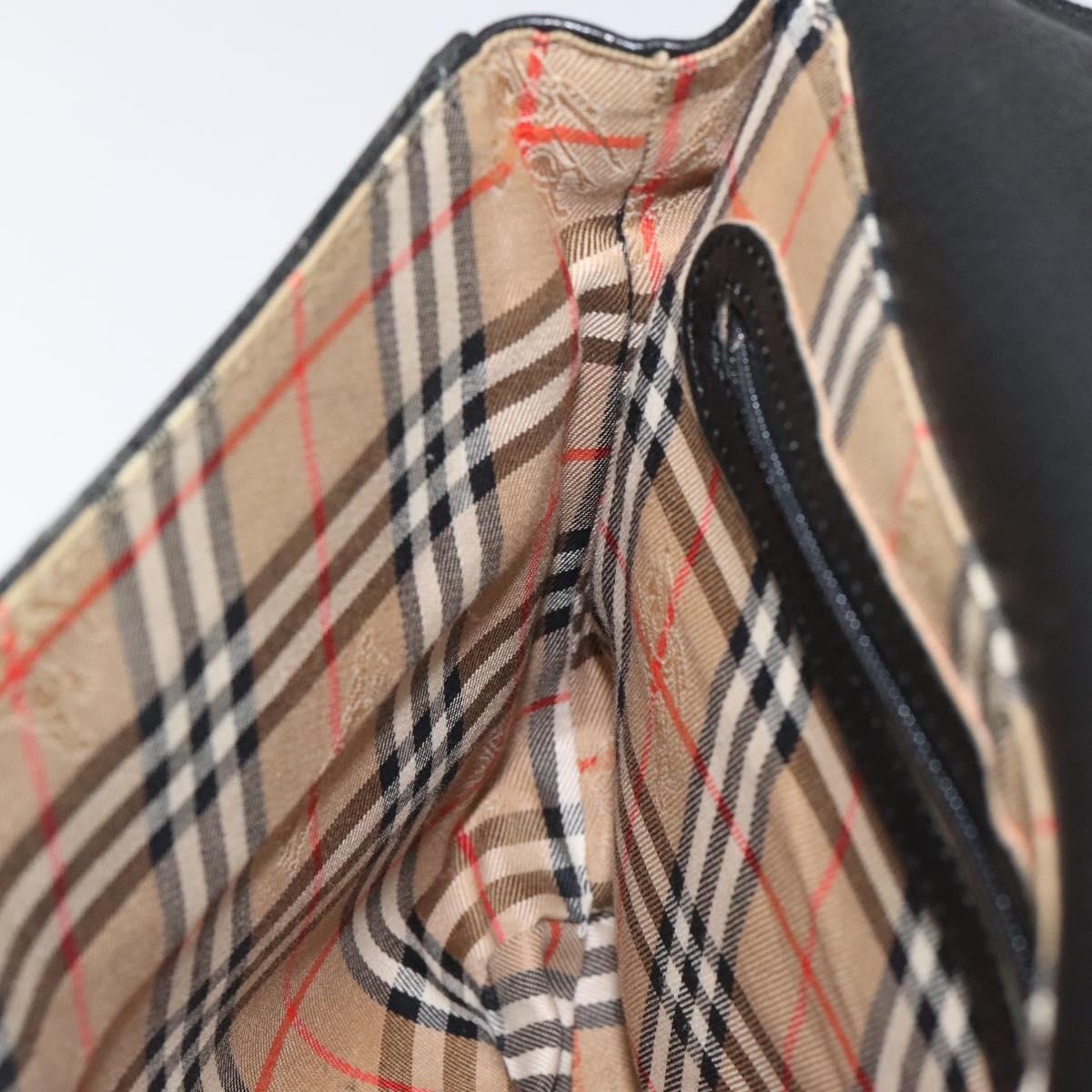 Burberry Flap Shoulder Bag Leather, BLACK, LEATHER, Shoulder bag