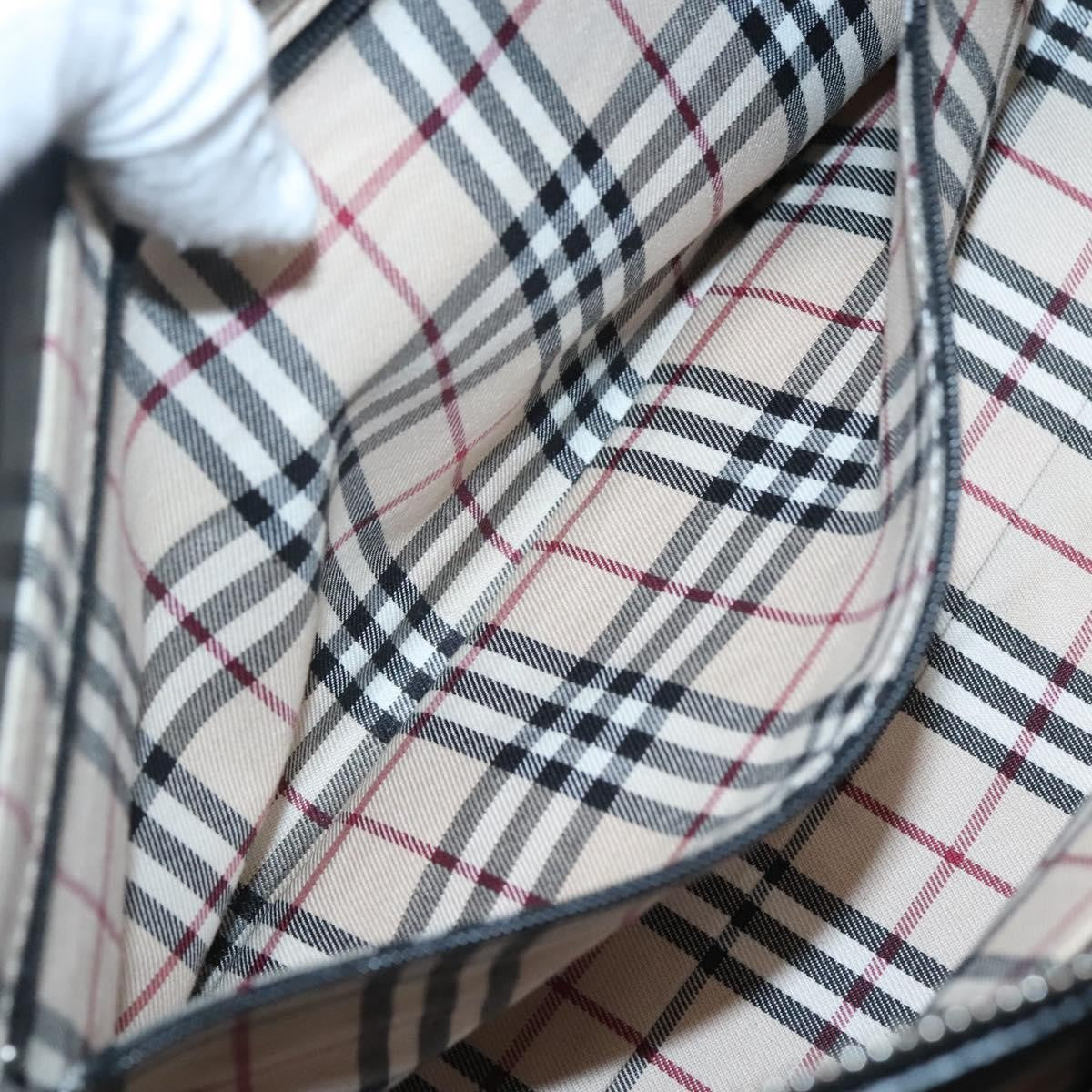 Burberry Vintage Handbag Leather, BLACK, LEATHER, Handbag