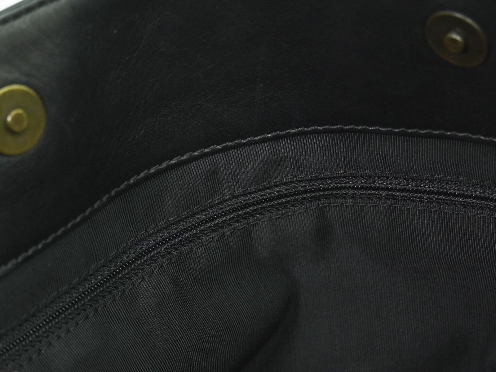 Chanel Vintage CC Resin Chain Tote Leather, BLACK, LEATHER, Tote bag