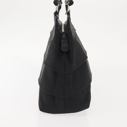 Salvatore Ferragamo Vala Handbag Canvas, BLACK, CANVAS, Handbag