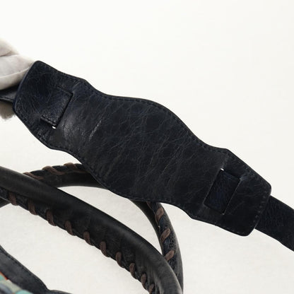 Balenciaga City Classic Studs Bag Woven Crocodile Embossed Leather, MULTICOLOUR, LEATHER, Handbag