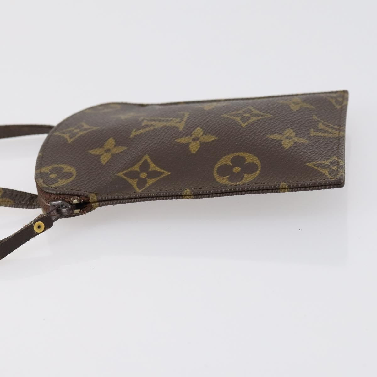 Louis Vuitton Pochette Secret Monogram canvas, BROWN, CANVAS, Clutche & pouche