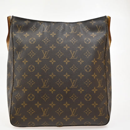 Louis Vuitton Looping Handbag Monogram Canvas, BROWN, CANVAS, Handbag