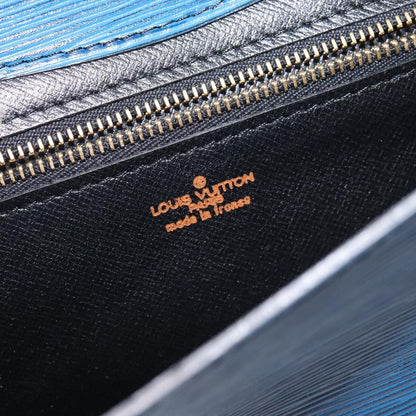 Louis Vuitton Art Deco Clutch Epi Leather, BLUE, LEATHER, Clutche & pouche