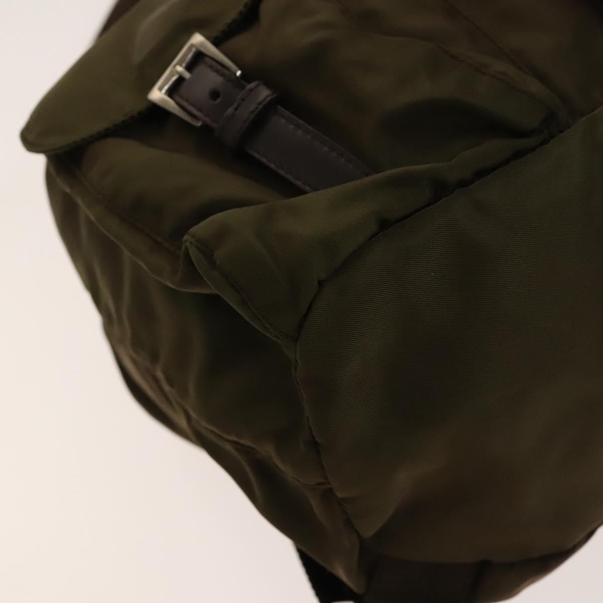 Prada Double Front Pocket Backpack Tessuto, KHAKI, NYLON, Backpack