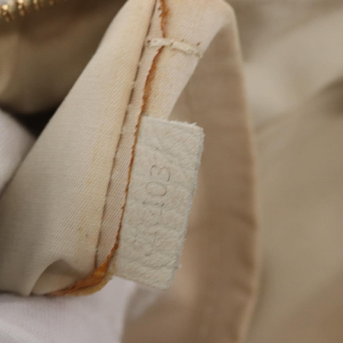 Louis Vuitton Marina Handbag Mini Lin Croisette, BEIGE, CANVAS, Handbag