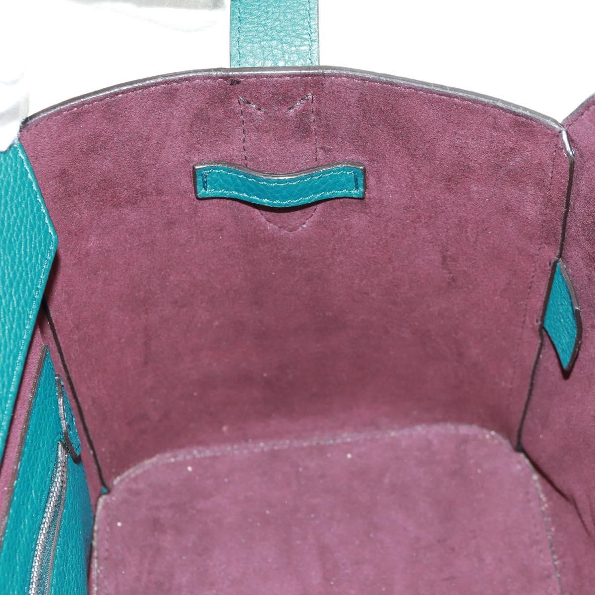 Bally Vintage Handbag Leather, GREEN, LEATHER, Handbag