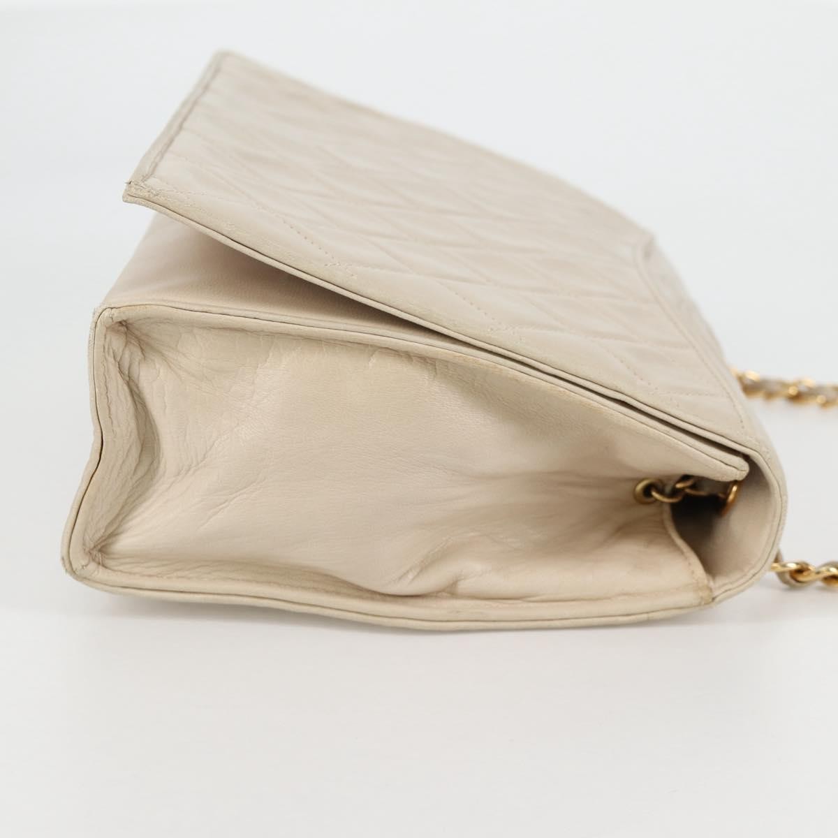 Chanel Vintage Tassel Flap Bag Quilted Lambskin, GOLD, LAMB_SKIN, Handbag