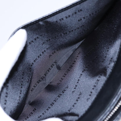 Burberry Zip Pouch Leather, BLACK, LEATHER, Clutche & pouche