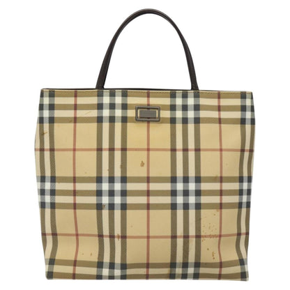 Burberry Nova Check Tote canvas check pattern, BEIGE, PVC, Tote bag