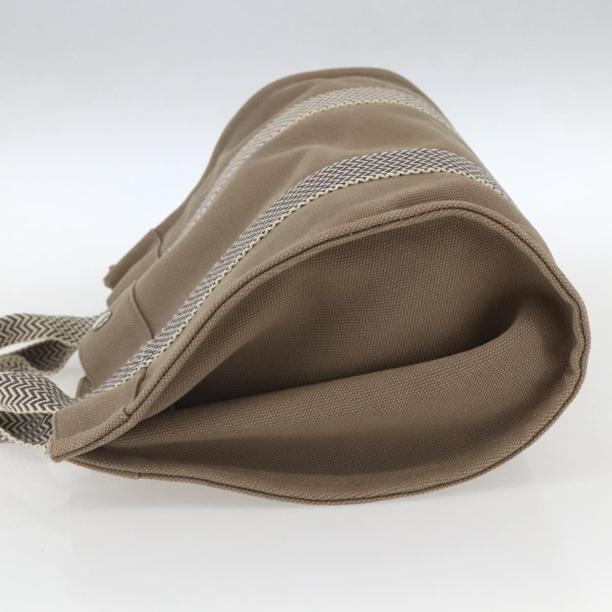 Hermes Cannes Tote Toile Canvas, BEIGE, COTTON, Tote bag