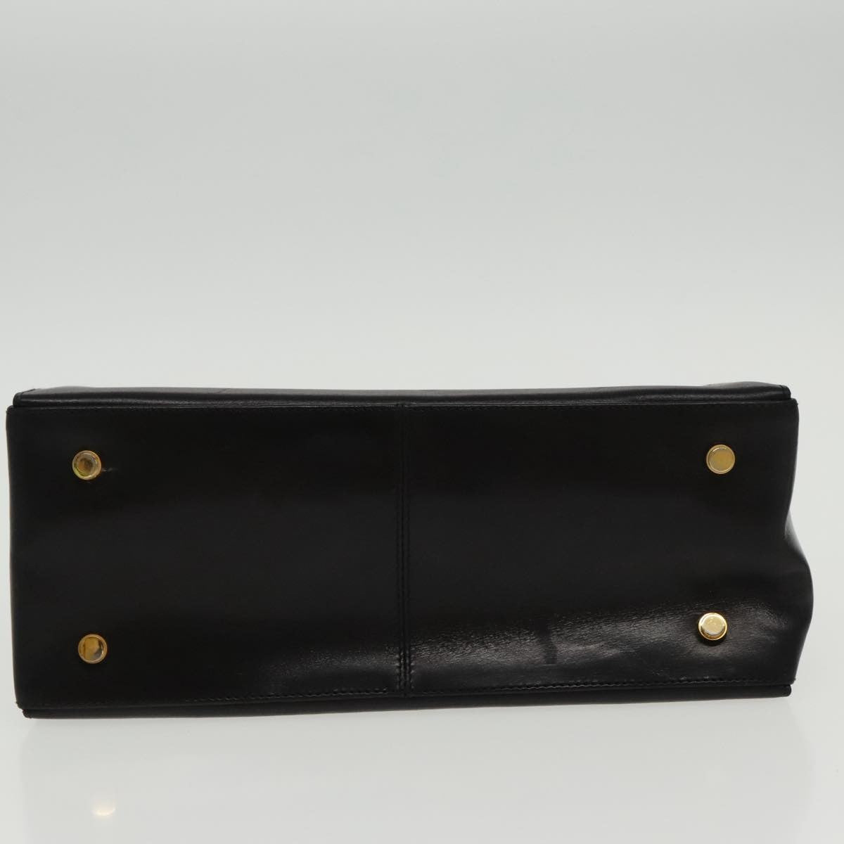 Salvatore Ferragamo Gancini Convertible Top Handle Bag Leather, BLACK, LEATHER, Handbag