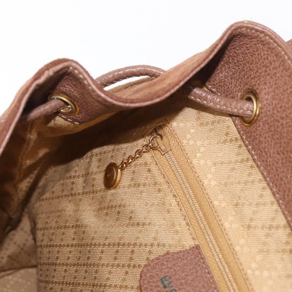Gucci Vintage Bamboo Backpack Suede, BROWN, SUEDE, Backpack