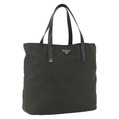 Prada Zip Tote Tessuto, KHAKI, NYLON, Tote bag