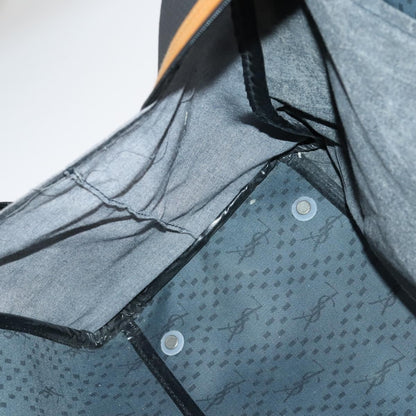 Saint Laurent Vintage Boston PVC Leather, BLACK, PVC, Travel bag