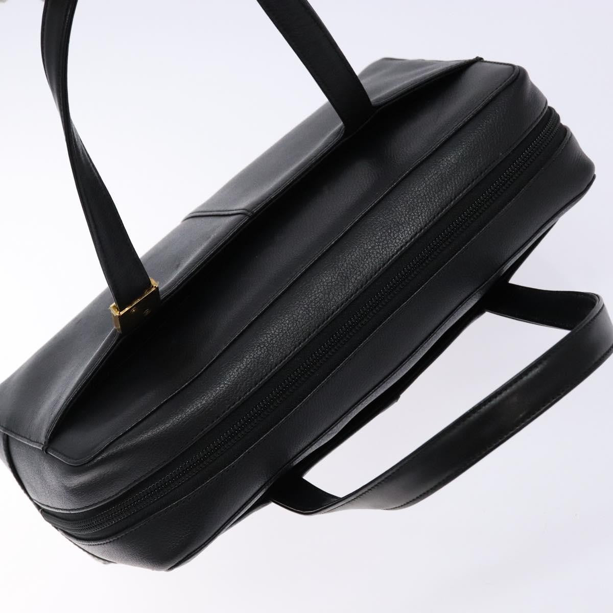 Burberry Vintage Handbag Leather, BLACK, LEATHER, Handbag