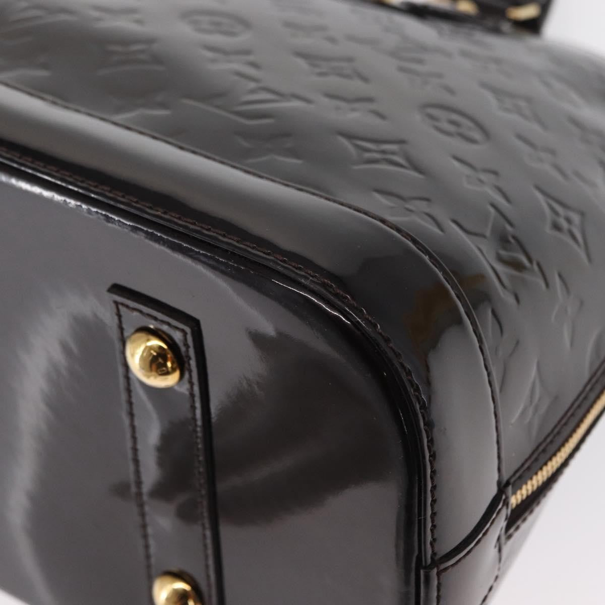 Louis Vuitton Alma Handbag Monogram Vernis, BURGUNDY, PATENT_LEATHER, Handbag