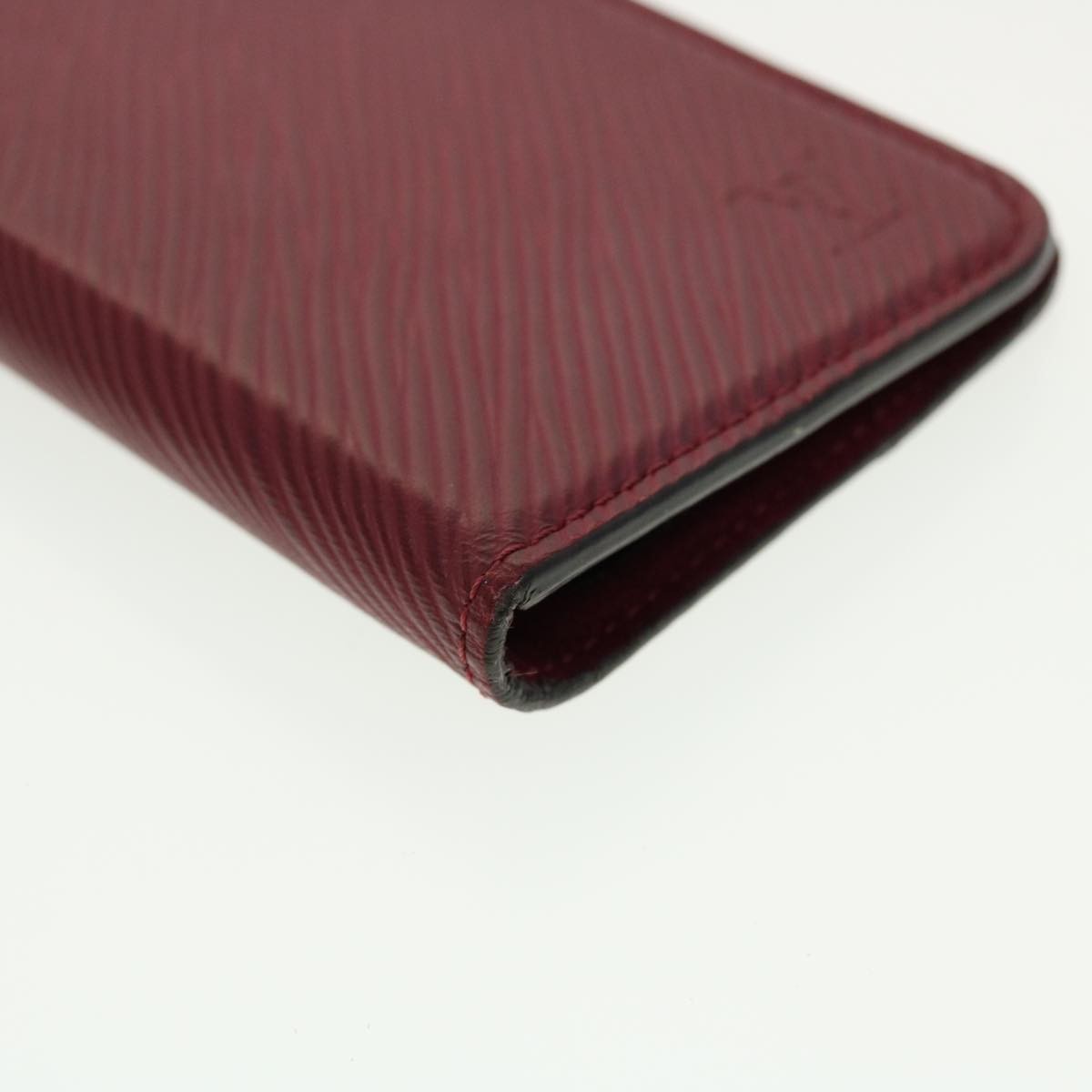 Louis Vuitton iPhone X / XS Folio Epi Leather, BURGUNDY, LEATHER, Tech accessory